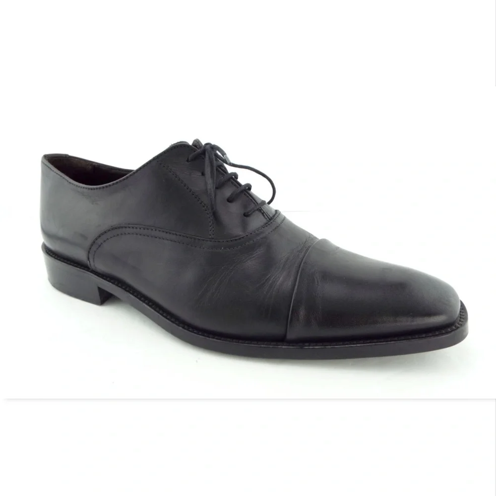 TO BOOT NEW YORK Black Leather Cap Toe Oxfords Lace-up Shoes 11
